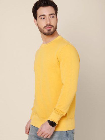 Yellow Sweatshirt For Men - Image 2
