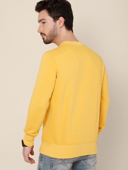 Yellow Sweatshirt For Men - Image 3