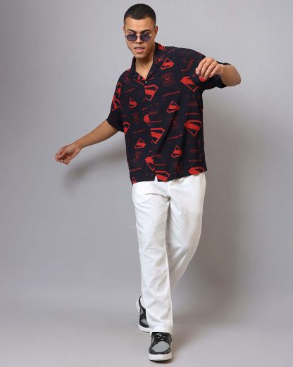 Superman Printed Regular Fit Shirt For Men - Image 4