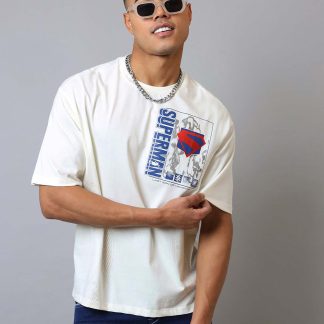 Superman Printed Oversized Tshirt For Men