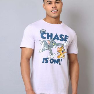 Tom & Jerry Printed Regular Fit Tshirt For Men