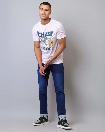 Tom & Jerry Printed Regular Fit Tshirt For Men - Image 4