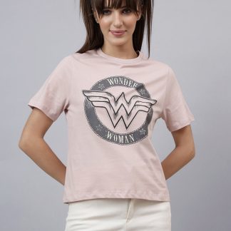 Wonder Woman Printed Regular Fit Tshirt For Women