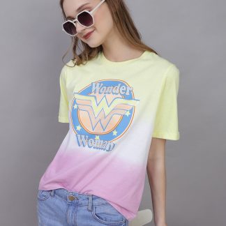 Wonder Woman Printed Regular Fit Tshirt For Women